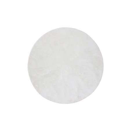 Blanca pyöreä polyesterimatto - 200 * 200- Valkoinen