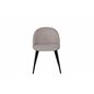 Velvet Stitch es Chair - Sort/beige stof (polyesterlinned)