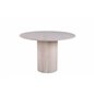 Bianca Round Dining Table - White Wash / Black Veneer