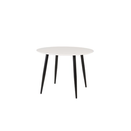 Plaza Round Table 100 cm White / Black