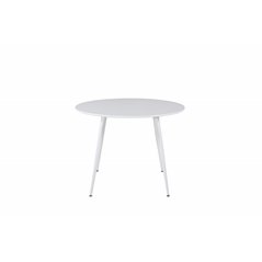 Plaza Round Table 100 cm - White top / White Legs