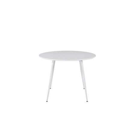 Plaza Round Table 100 cm - White top / White Legs