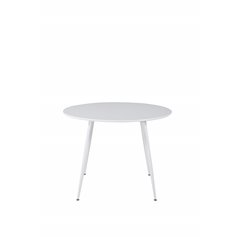 Plaza Round Table 100 cm - White top / White Legs