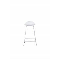 Wave Bar Chair - Hvide Ben - Hvid Pla stic