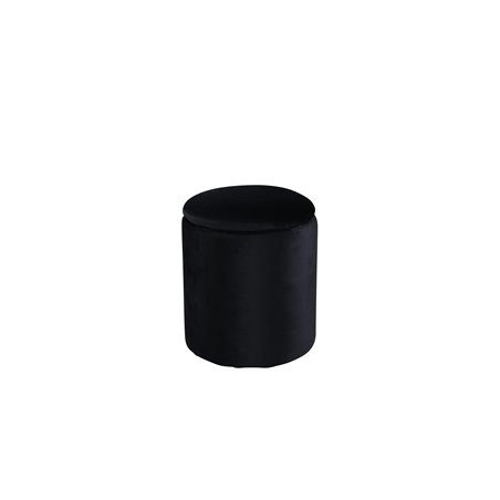 Limpen Pouf - / Black Velvet