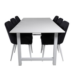 Count Dining Table - White / White