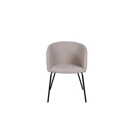 Berit tuoli - musta/beige kangas (polyesteripellava)