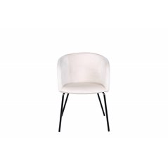 Berit Chair - Black / Beige Velvet