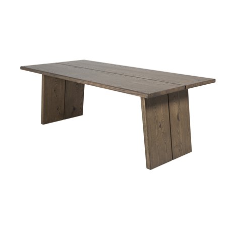 Logger Dining Table - Smoked Oak - 210 cm