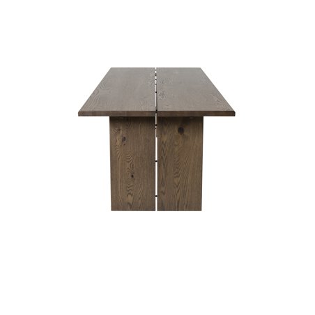 Logger Dining Table - Smoked Oak - 210 cm