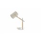 Dennis -Table Lamp - Beige / Wood/Beige Linen