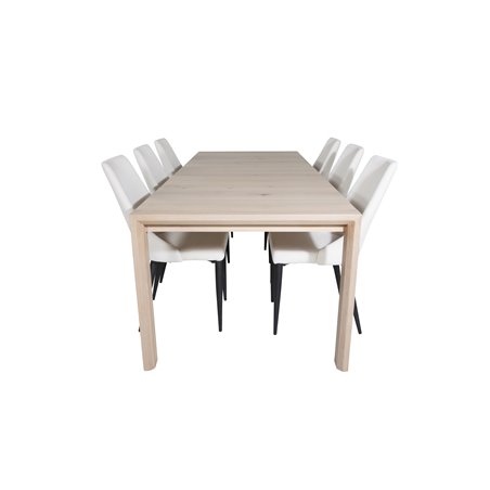 Leone Dining Chair - Black Legs / Beige Corduroy