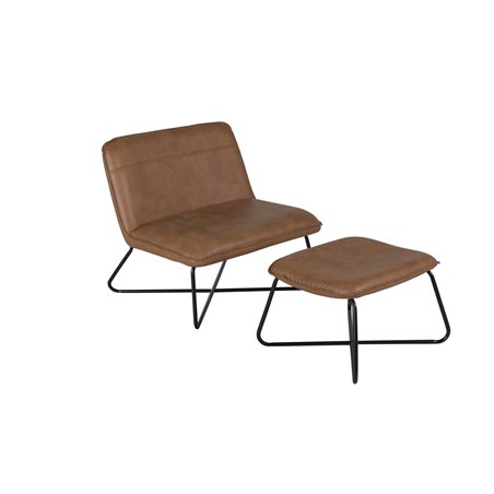 X-lounge chair brown/ black