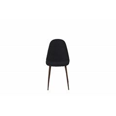 Polar Dining Chair - Walnut Legs - Black Fabric