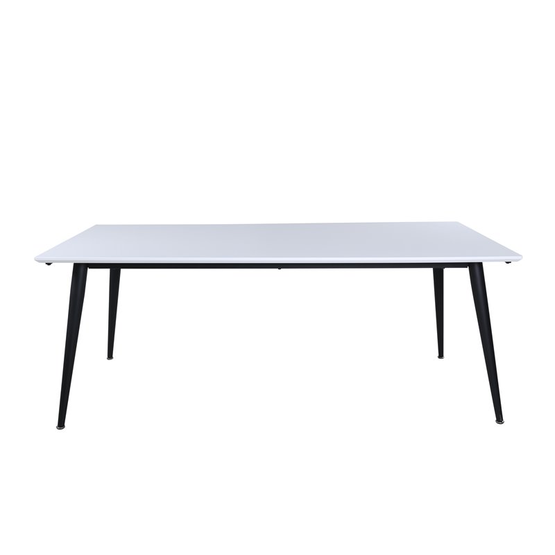 Jimmy Dining Table - Black / White HPL