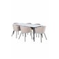 Jimmy Dining Table - Black / White HPL