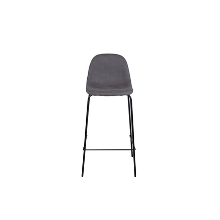 Polar Bar Chair - Black / Grey Micro Fibre