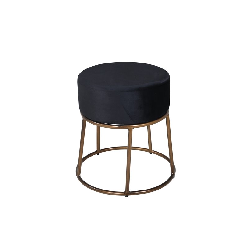 Pippi Puf - Distressed Copper / Black Velvet