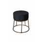 Peppi Pouf - Distressed Copper / Black Velvet