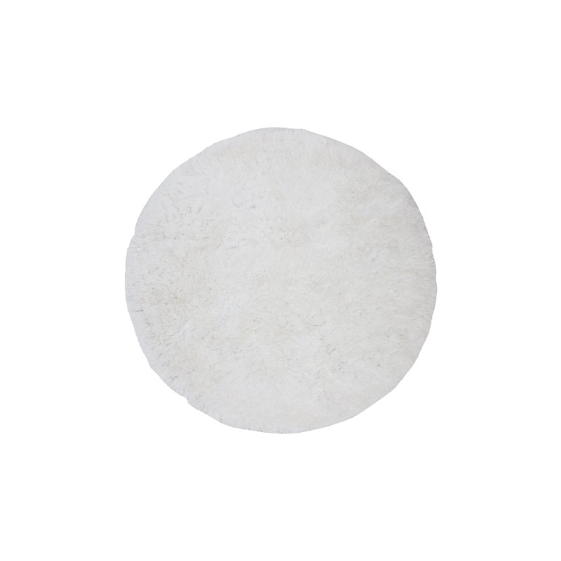 Grace Round Polyester Carpet - 200*200- White