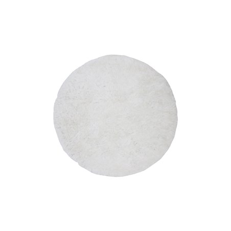 Grace Round Polyester Carpet - 200*200- White