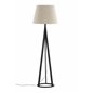 Kona -Floor Lamp - Black/Linen