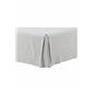 Kimmy Bedskirt Cotton/linen streight - Light Grey /  - 180*200