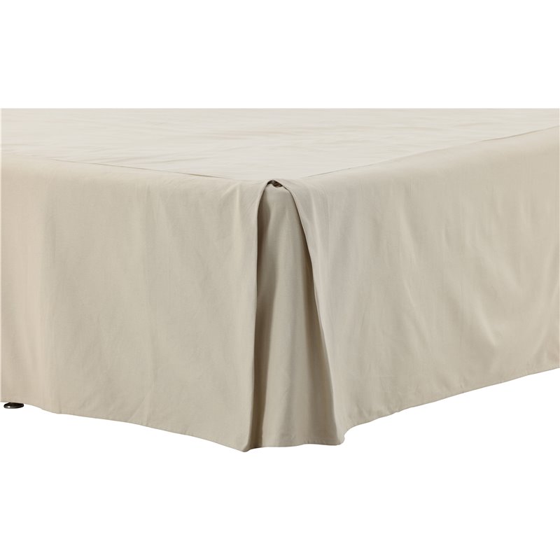 Ziggy Bedskirt Bomuld streight - Beige / - 180 * 200