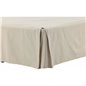 Ziggy Bedskirt Bomuld streight - Beige / - 180 * 200