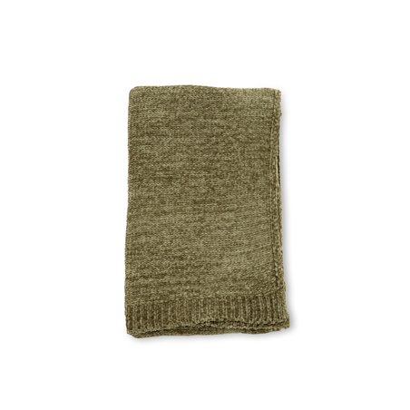 Ally Throw Polyester/shiny chenille - Green / - 130*170