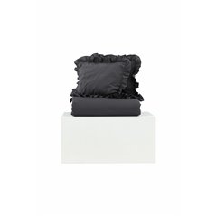 Levi Bed Set Cotton w ruffle - Antracit / - 240*220