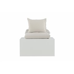 Jenna Bed Set Linen/cotton - Light Grey / - 150*200