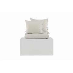 Jenna Bed Set Linen/cotton - Light Grey / - 240*220