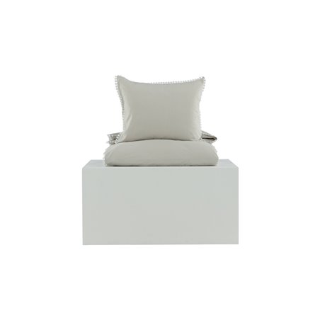 Livia Bed Set Cotton sateen - Light Grey / - 150*200
