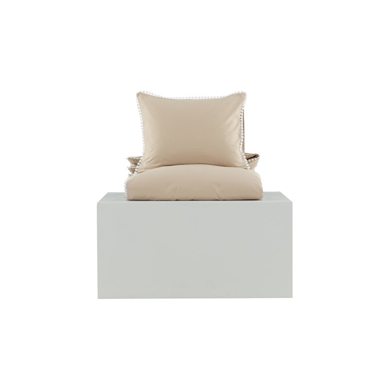 Livia Bed Set Cotton sateen - Beige / White decor - 150*200