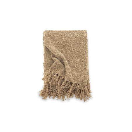 Stanly Throw Polyester - Beige / - 130 * 170