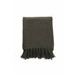 Stanly Throw poly/ribbon/tassels - Green / - 130*170