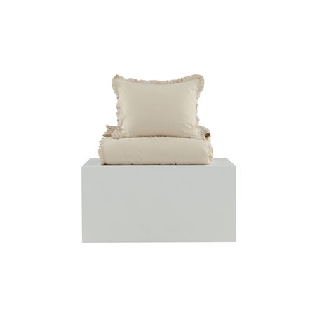 Lias Bed Set Cotton/linen - Beige - 150*200