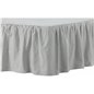 Pixy Bedskirt Cotton romantic - Light Grey / - 180*200