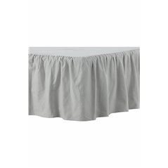 Pixy Bedskirt Cotton romantic - Light Grey /  - 180*200