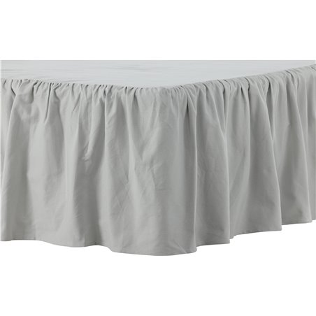 Pixy Bedskirt Bomuldsromantisk - Lysegrå / - 120 * 200