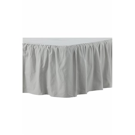 Pixy Bedskirt Bomuldsromantisk - Lysegrå / - 120 * 200