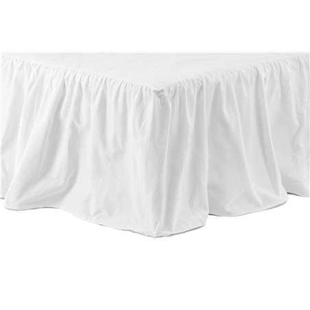 Pixy Bedskirt Cotton romantic - White / - 120*200