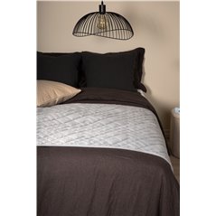 Jilly Bedspread Polyester/velvet/microfiber - Light grey / - 260*80