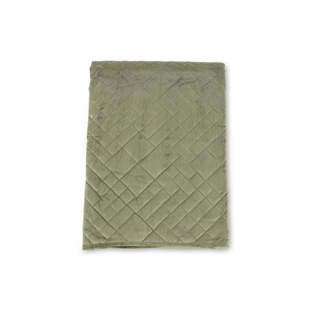 Jilly Bedspread Polyester/velvet/microfiber - Green / - 260*80