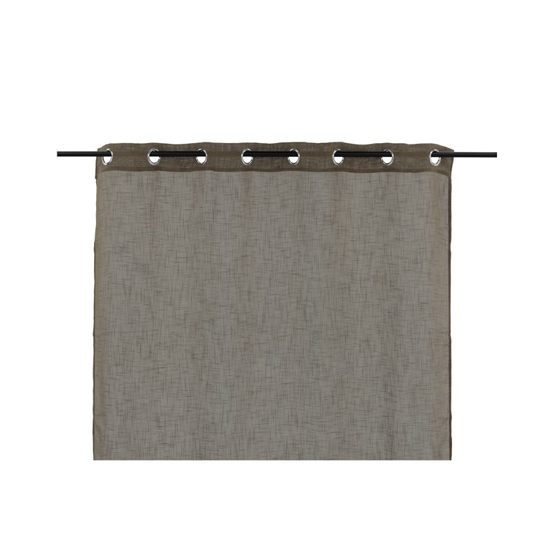 Kaya Curtain Polyester/fake linen - Brown / - 140*290