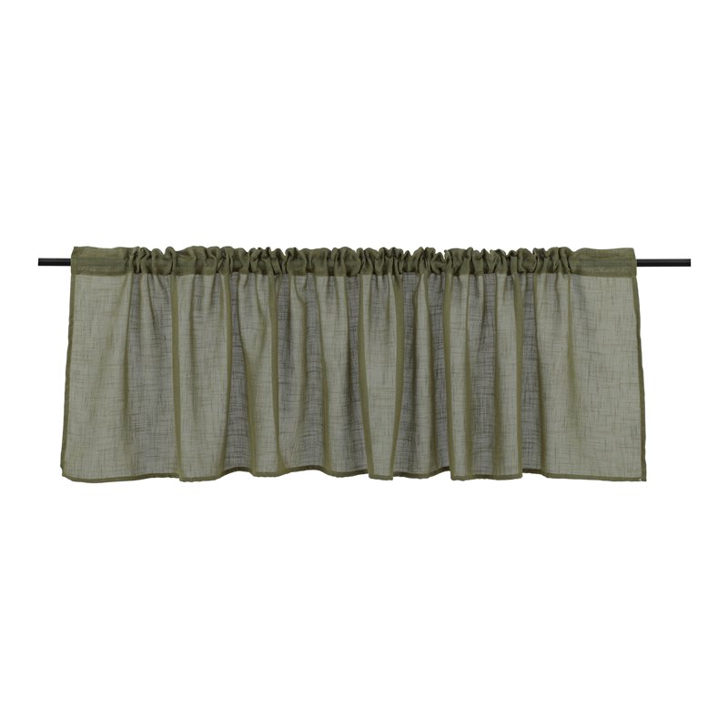 Kaya Curtain Polyester/fake linen - Green / - 55*250