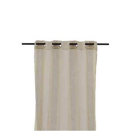 Kaya Gardin Polyester / falsk hør - Beige - 140 * 290