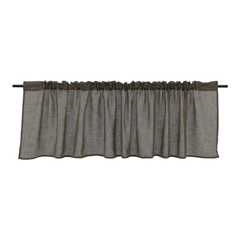 Kaya Curtain Polyesteri / tekopellava - ruskea / - 55 * 250