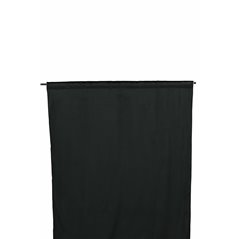 Mary Curtain Polyester/velvet - Black / - 135*250